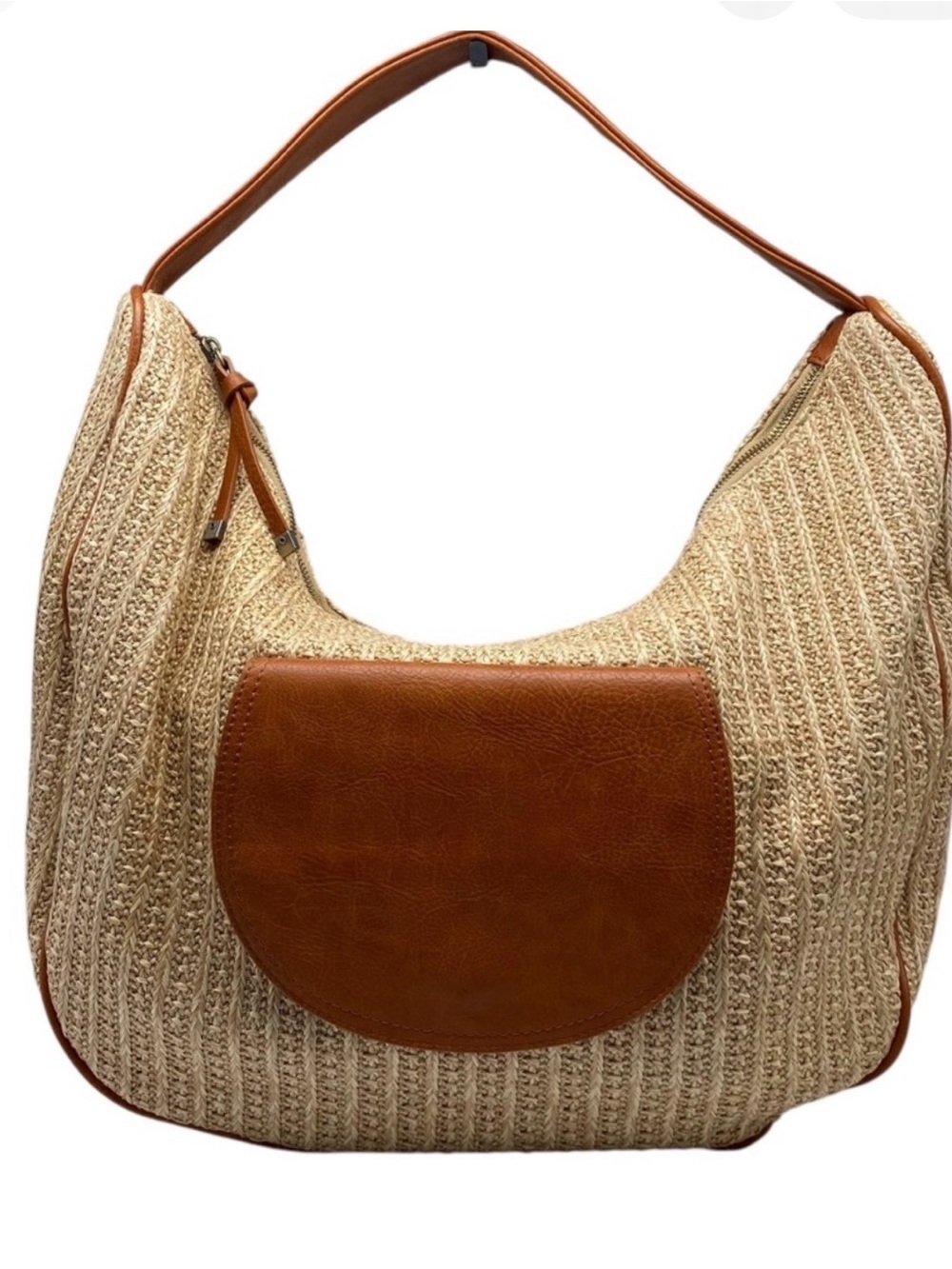 ANTHROPOLOGIE large urban raffia bag
